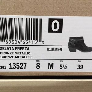 Clark’s Bronze Metallic ankle boots